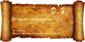 Dragon Hajnalka névjegykártya